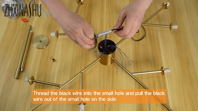 zhxinashu Lampadario Sputnik Oro,12 Luci Lampadario Soffitto